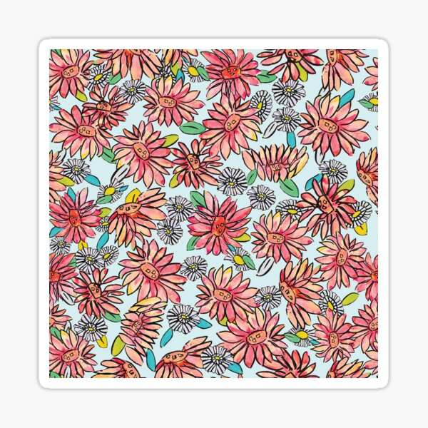 Daisy a day-Blue Sticker