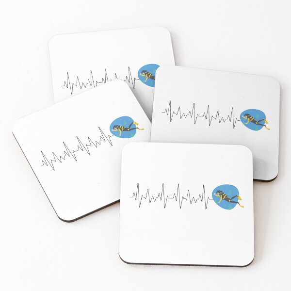 Item preview, Dive Heart Beat | Live to Dive designed and sold by ArtbyJamasin.