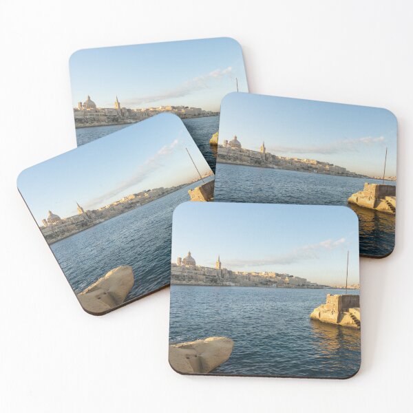 Item preview, Sunshiny Maltese Morning - Wonderiffic Vista from Tigne Point Sliema Malta designed and sold by Georgia Mizuleva.