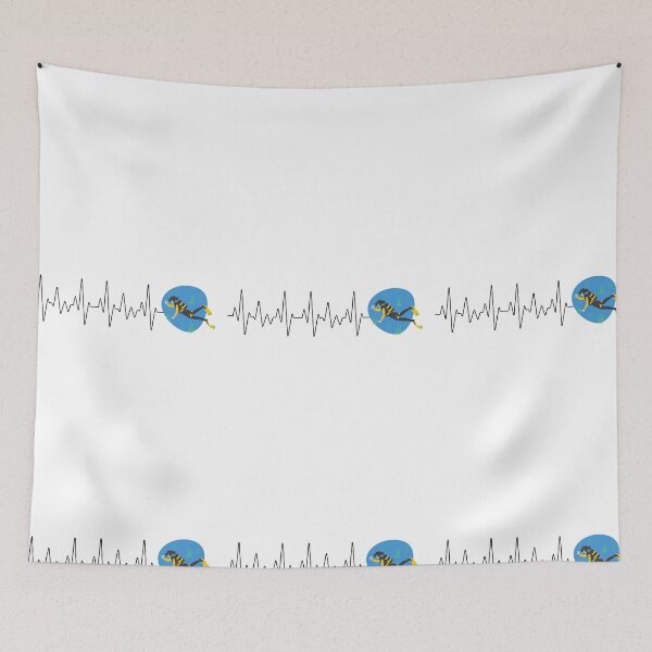 Item preview, Dive Heart Beat | Live to Dive designed and sold by ArtbyJamasin.