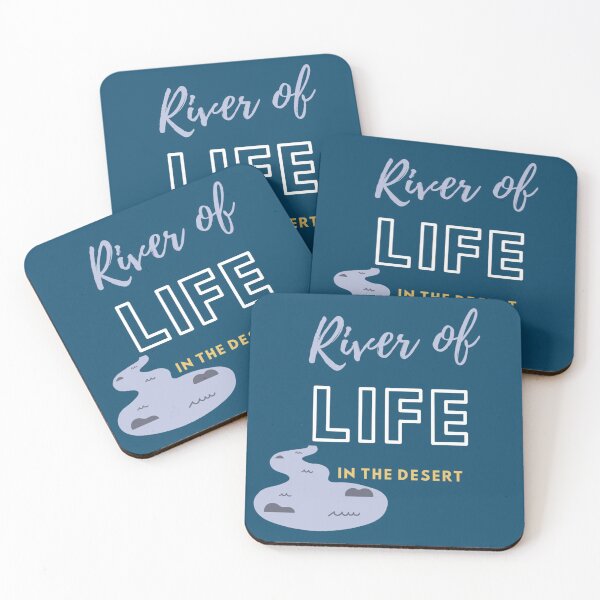 Item preview, Christian, river of life in the desert, blue, yellow, inspire t-shirts, masks designed and sold by Fragrance7.