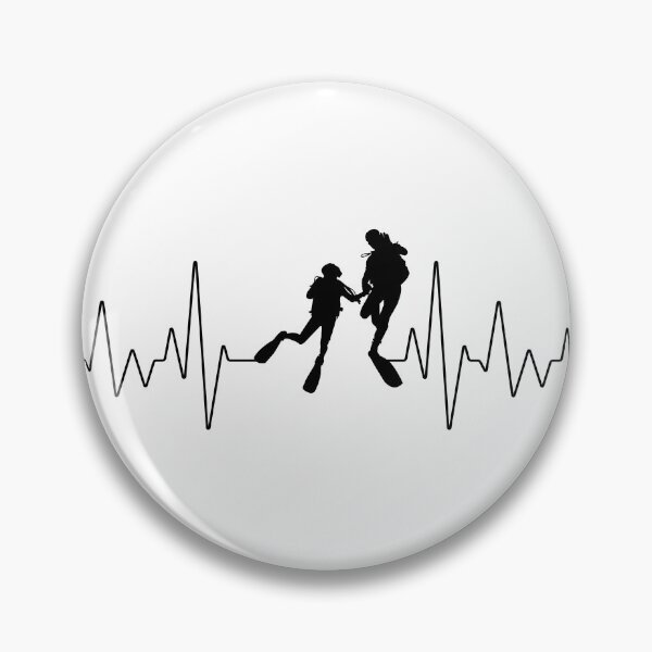 Item preview, Dive Heart Beat | Live to Dive designed and sold by ArtbyJamasin.