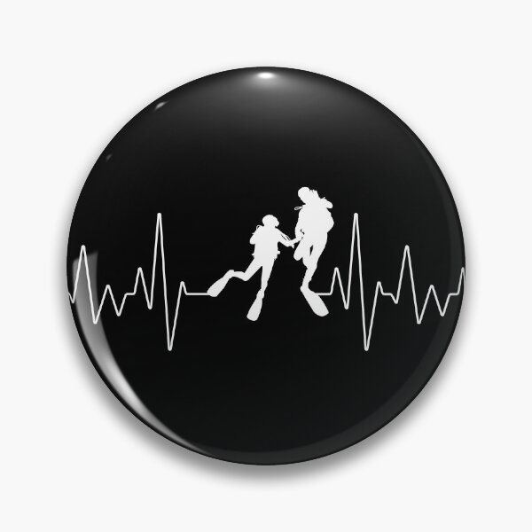 Item preview, Diver Heart Beat | Live to Dive designed and sold by ArtbyJamasin.