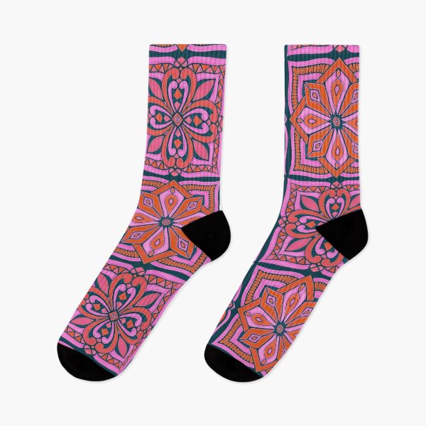 Item preview, Moroccan Tiles - Flamingo designed and sold by AprilAppleArt.