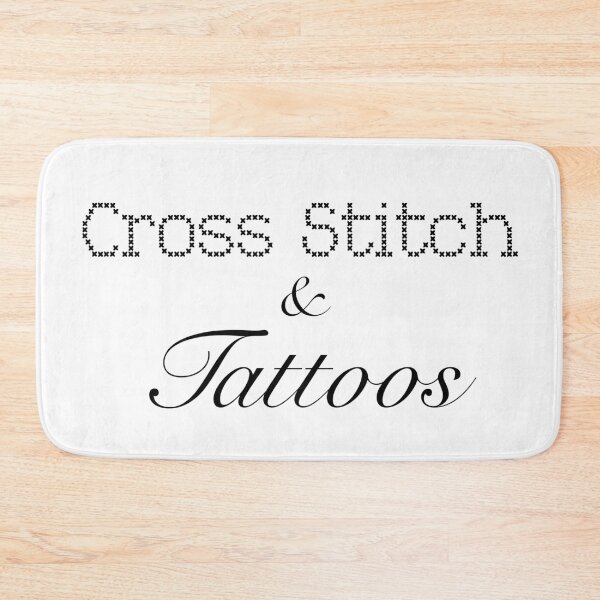 Item preview, Cross Stitch and Tattoos (Black text) designed and sold by Playsuit-Life.