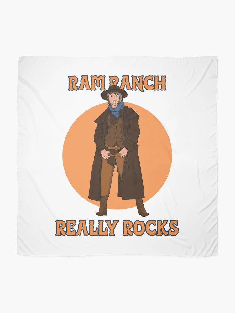 Thumbnail 2 of 3, Scarf, Ram Ranch Really Rocks designed and sold by Orlandloo.