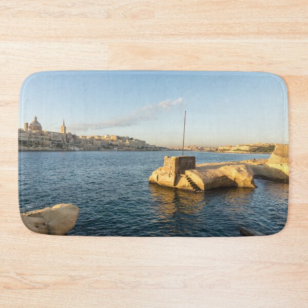 Item preview, Sunshiny Maltese Morning - Wonderiffic Vista from Tigne Point Sliema Malta designed and sold by Georgia Mizuleva.