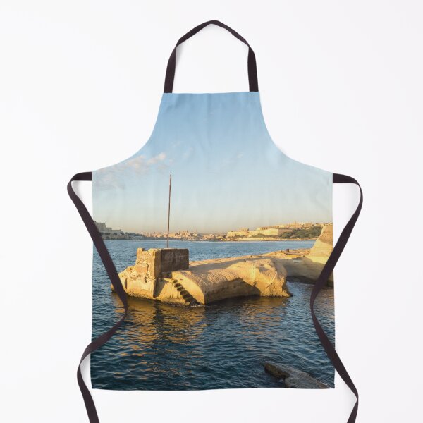 Item preview, Sunshiny Maltese Morning - Wonderiffic Vista from Tigne Point Sliema Malta designed and sold by Georgia Mizuleva.