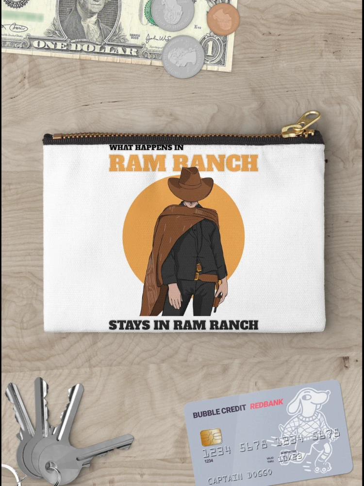 Thumbnail 3 of 4, Zipper Pouch, Ram Ranch Really Rocks | What Happens In Ram Ranch Stays In Ram Ranch designed and sold by Orlandloo.