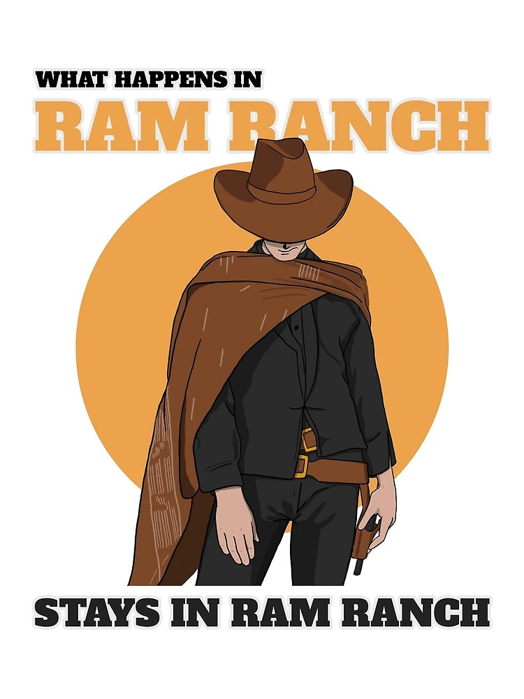 Thumbnail 3 of 3, Scarf, Ram Ranch Really Rocks | What Happens In Ram Ranch Stays In Ram Ranch designed and sold by Orlandloo.