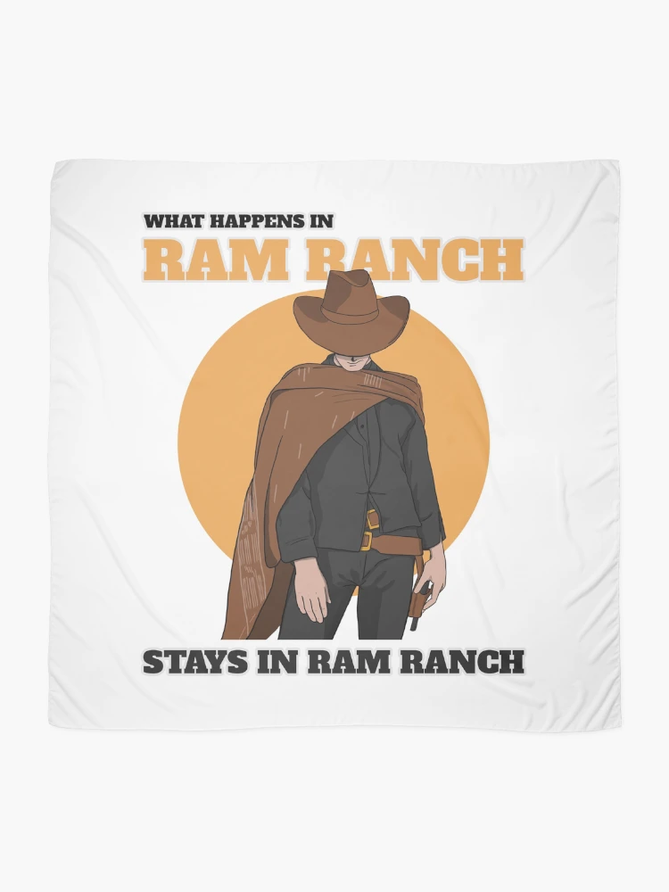 Thumbnail 2 of 3, Scarf, Ram Ranch Really Rocks | What Happens In Ram Ranch Stays In Ram Ranch designed and sold by Orlandloo.
