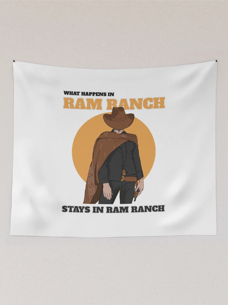 Thumbnail 2 of 3, Tapestry, Ram Ranch Really Rocks | What Happens In Ram Ranch Stays In Ram Ranch designed and sold by Orlandloo.