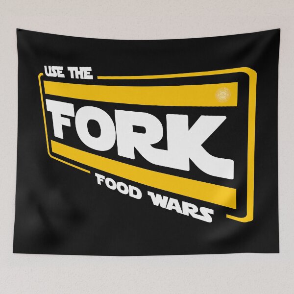 Aperçu de l'œuvre Food Wars: Use The Fork - Angled (Variation 2) créée et vendue par Visual Resolutions.