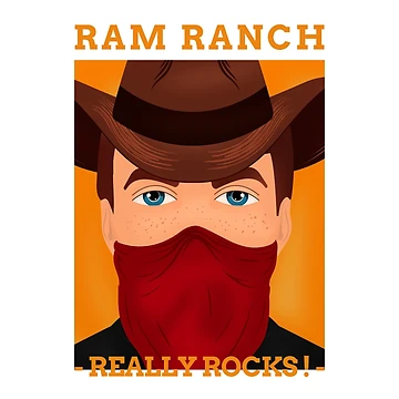Artwork thumbnail, Ram Ranch Really Rocks | Cowboy by Orlandloo