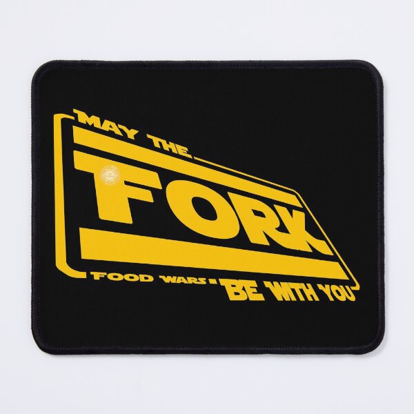 Item preview, Food Wars: May The Fork Be With You Logo (Angled) designed and sold by Visual Resolutions.