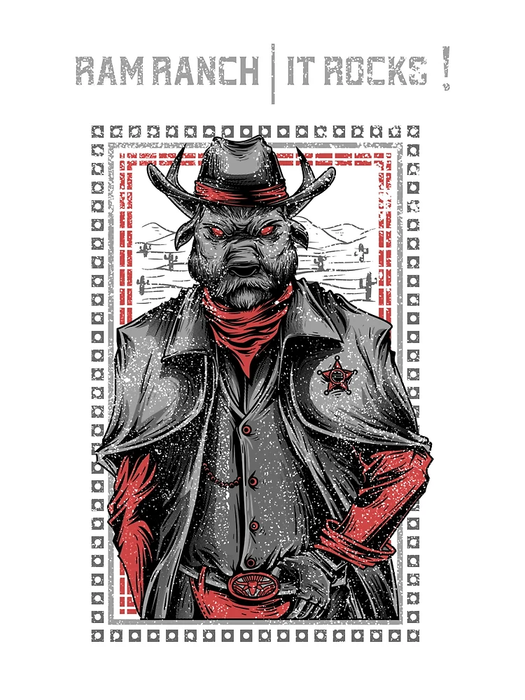 Thumbnail 3 of 3, Scarf, Ram Ranch - It Rocks designed and sold by Orlandloo.