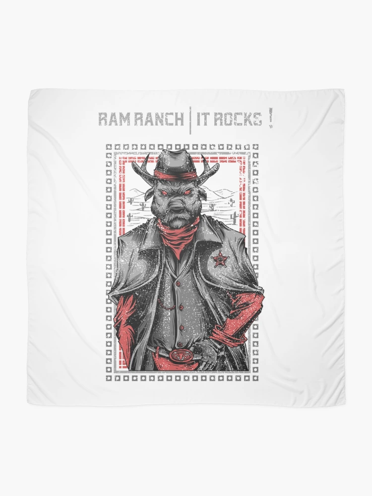 Thumbnail 2 of 3, Scarf, Ram Ranch - It Rocks designed and sold by Orlandloo.