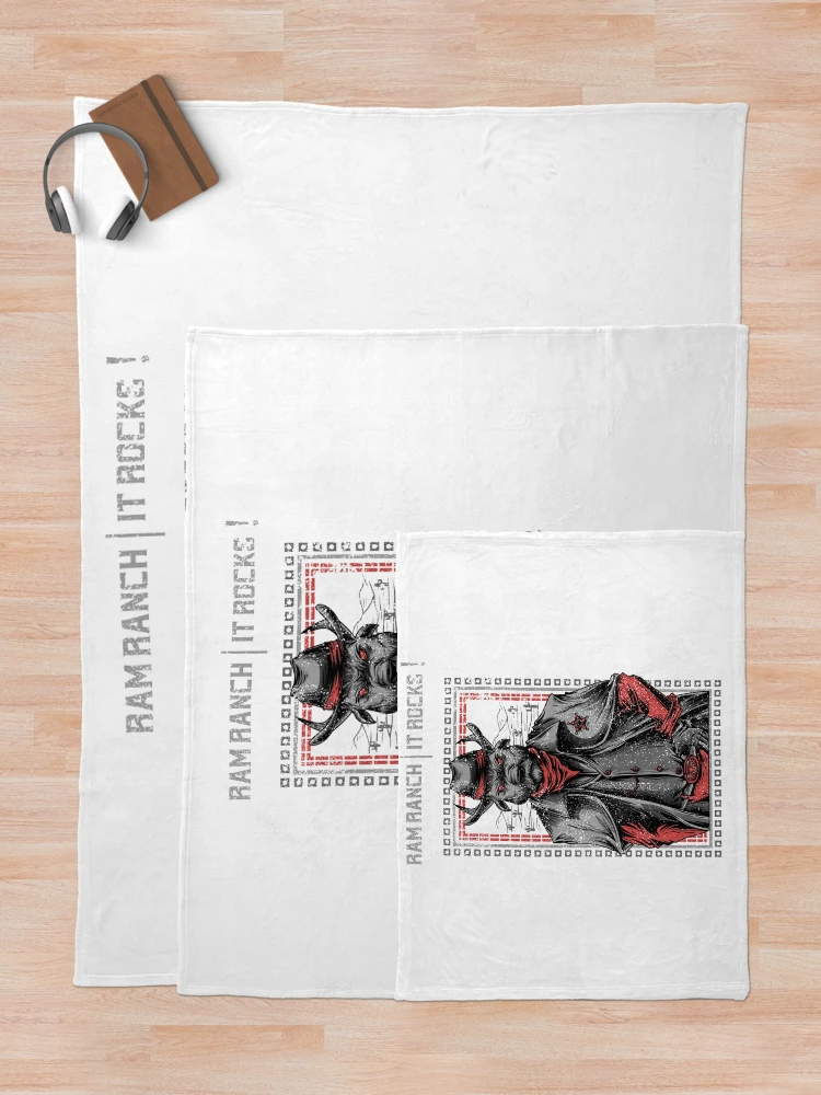 Thumbnail 5 of 6, Throw Blanket, Ram Ranch - It Rocks designed and sold by Orlandloo.