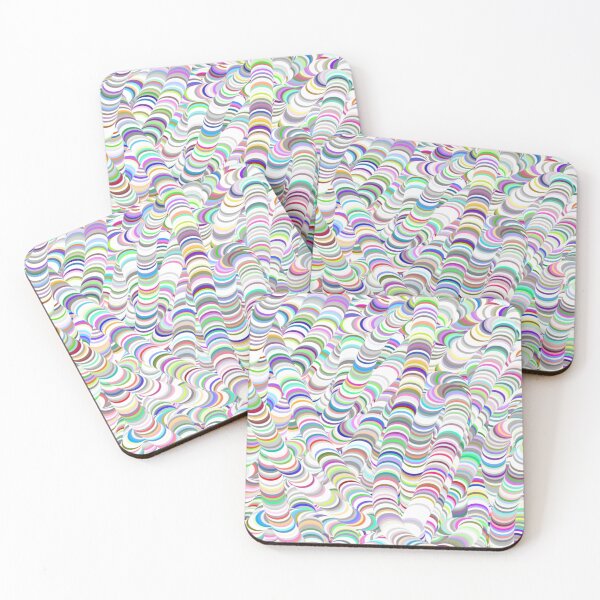 Item preview, colorful circles abstract psychedelic art rainbow designed and sold by Design Repo.