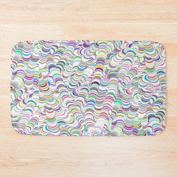Item preview, colorful circles abstract psychedelic art rainbow designed and sold by Design Repo.