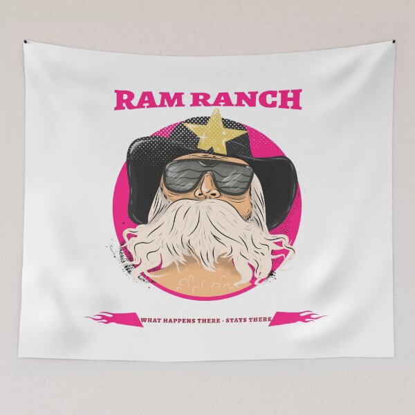 Item preview, Ram Ranch Really Rocks |  Cowboy Sheriff What Happens There Stays There designed and sold by Orlandloo.