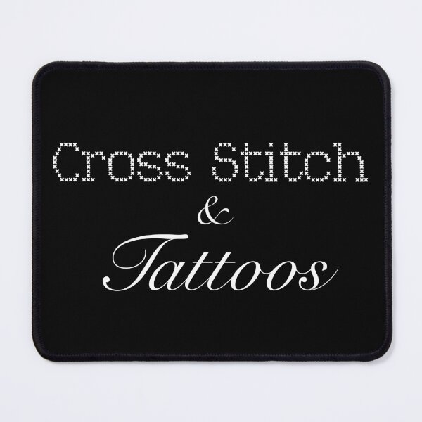 Item preview, Cross Stitch and Tattoos (White text) designed and sold by Playsuit-Life.