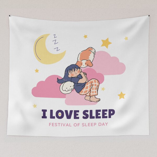Item preview, I Love Sleep Festival designed and sold by mschubbybunny.