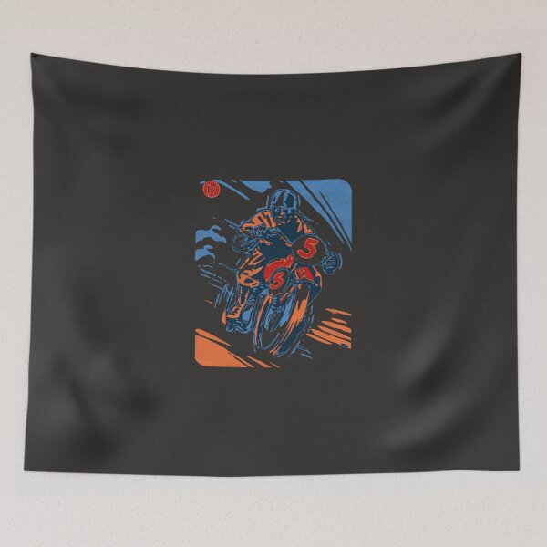 Item preview, Racing Motorcycle Cafe Racer 1950s Retro Style designed and sold by Blorriufz.