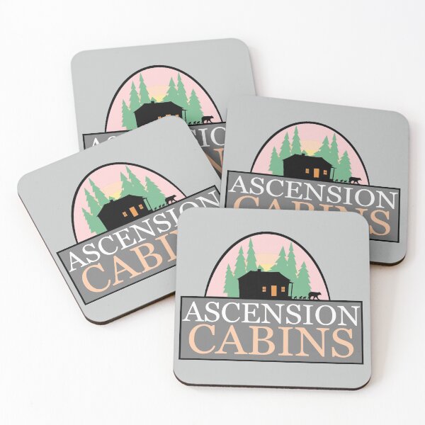 Item preview, ASCENSION CABINS logo designed and sold by Jean Gregory Evans.