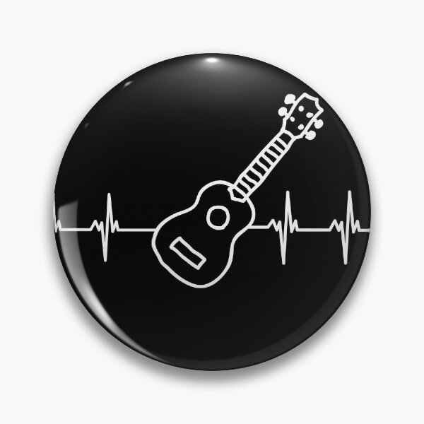 Item preview, Ukulele Player Heartbeat Line designed and sold by expatessentials.
