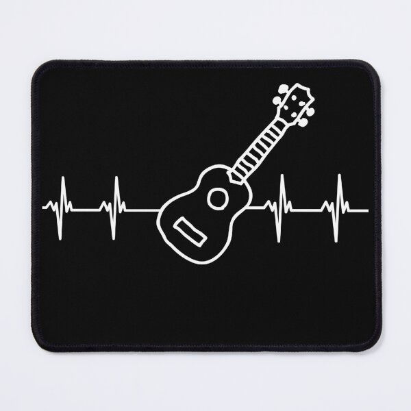 Item preview, Ukulele Player Heartbeat Line designed and sold by expatessentials.