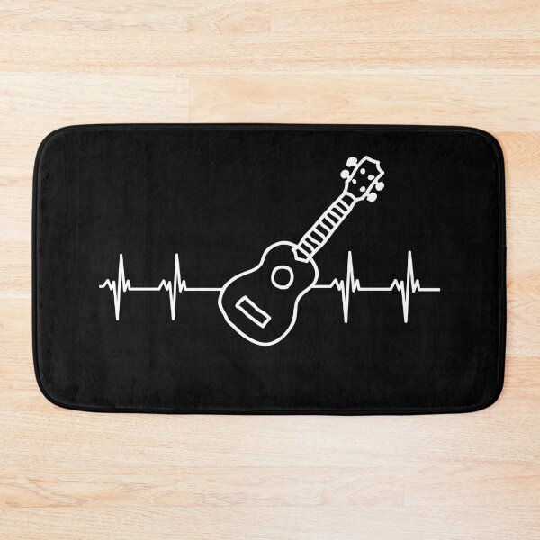 Item preview, Ukulele Player Heartbeat Line designed and sold by expatessentials.