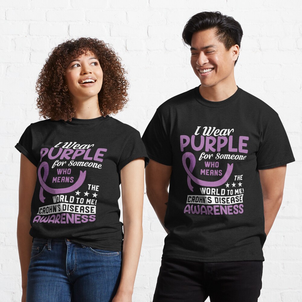 I Wear Purple For Someone I Love Shirt, Crohn's Disease Shirt