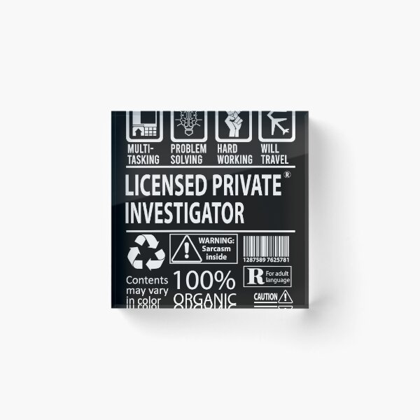 Item preview, Licensed Private Investigator T Shirt - MultiTasking Certified Job Gift Item Tee designed and sold by sabinacsnm.