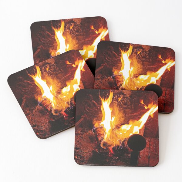 Fireplace Coasters (Set of 4)