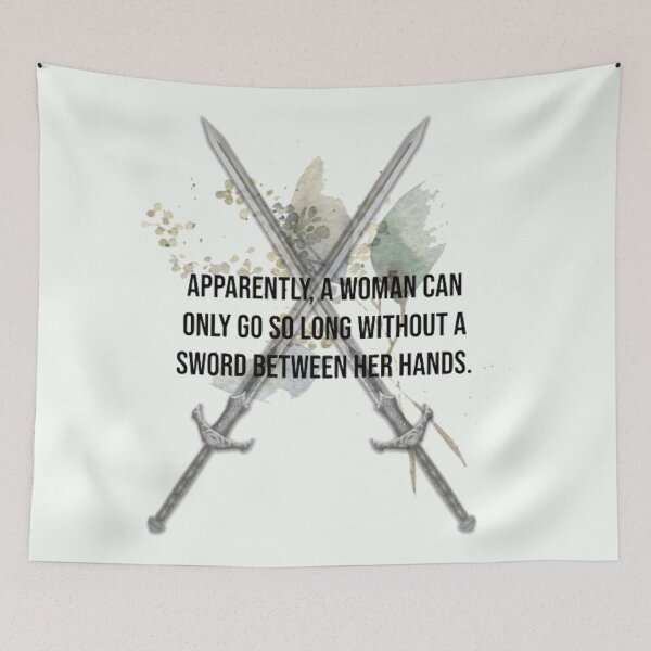 Item preview, Apparently, a woman can only go so long without a sword between her hands. designed and sold by thor811.