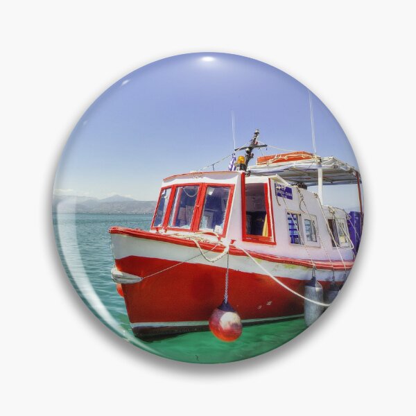 Item preview, Red Boat at Nafplion Harbour designed and sold by hawkie.