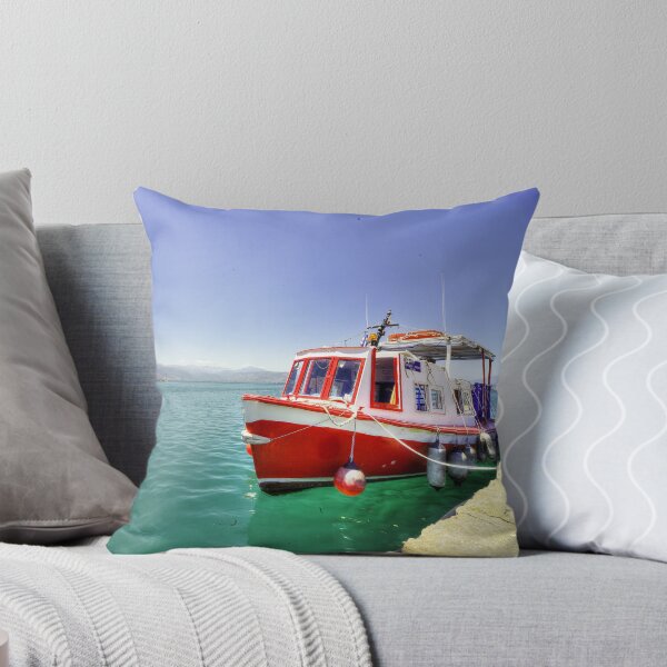 Item preview, Red Boat at Nafplion Harbour designed and sold by hawkie.