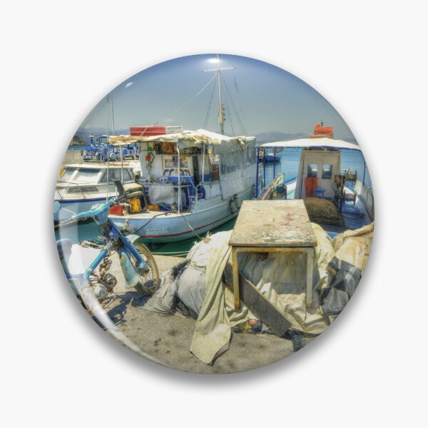 Item preview, Bike and Boats at Nafplion Harbour designed and sold by hawkie.