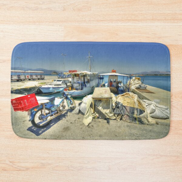 Item preview, Bike and Boats at Nafplion Harbour designed and sold by hawkie.