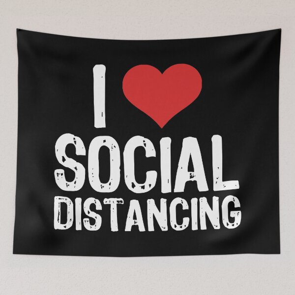 Item preview, I Love Social Distancing designed and sold by The "I Love Everything" Shop.