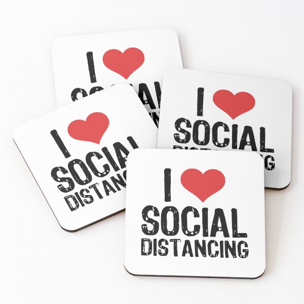 Item preview, I Love Social Distancing designed and sold by The "I Love Everything" Shop.