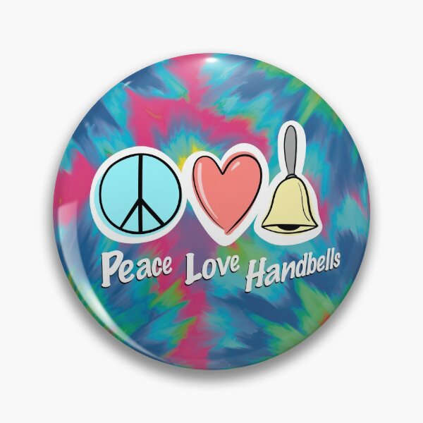 Item preview, Tie-Dye Peace Love Handbells designed and sold by SubtleSplit.