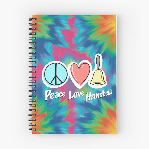 Item preview, Tie-Dye Peace Love Handbells designed and sold by SubtleSplit.