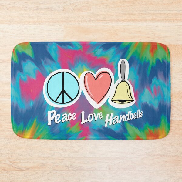 Item preview, Tie-Dye Peace Love Handbells designed and sold by SubtleSplit.