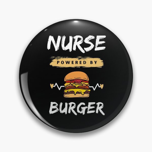 Artikelvorschau, Krankenschwester Powered By Burger Shirt entworfen und verkauft von zoonix.