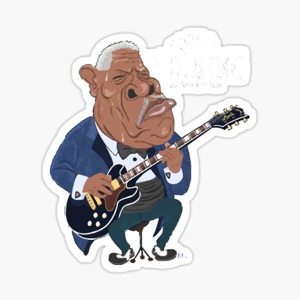 BB King Blues On Top Of Blues Album Cover Sticker