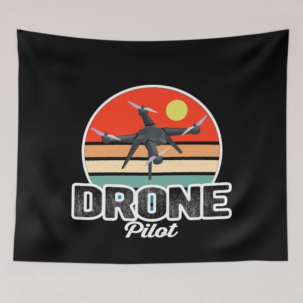 Item preview, Drones Pilot - Vintage Logo Design designed and sold by FouDeeziner.
