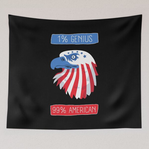 Item preview, I Am American - 1% Genius And 99% American designed and sold by 9N20.