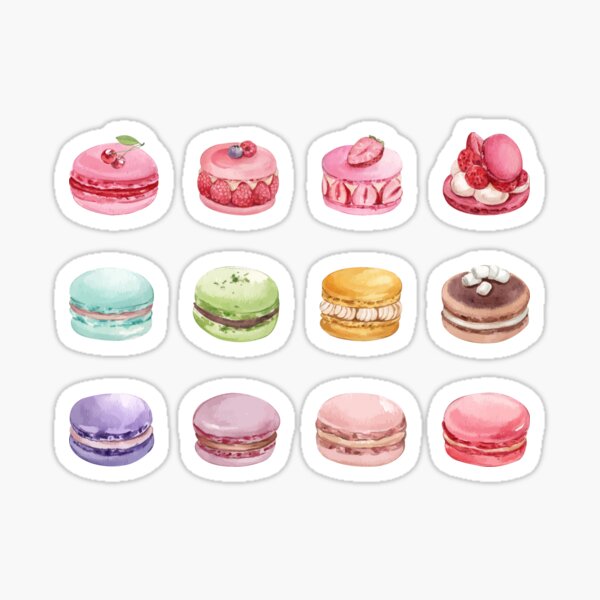 Item preview, Assorted Colorful Macarons Set designed and sold by Alicia Chee.